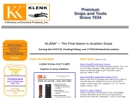 Website Snapshot of Klenk Tools