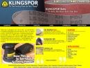 Website Snapshot of Klingspor