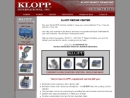 Website Snapshot of Klopp Coin Counters