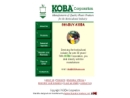 Website Snapshot of Koba Corp.