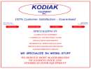 Website Snapshot of KODIAK EQUIPMENT, INC