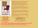 Website Snapshot of Koeber's Carpets & Draperies