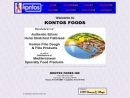 Website Snapshot of Kontos Foods, Inc.