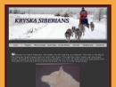 Website Snapshot of Kryska Siberians & Reflective Sleddogs