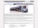 Website Snapshot of L-H Mfg. Co., Inc.