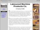 Website Snapshot of Lakewood Machine Products Co.