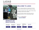 Website Snapshot of Lasag Industrial Lasers