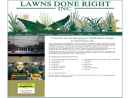 Website Snapshot of LAWNS DONE RIGHT, INC.
