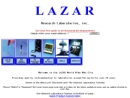 Website Snapshot of Lazar Research Laboratories