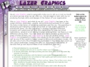 Website Snapshot of Lazer Graphics
