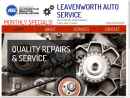 Website Snapshot of Leavenworth Auto Care Inc
