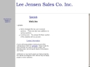 Website Snapshot of Jensen Sales Co., Inc.