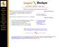 Website Snapshot of Legacy Design Enterprises
