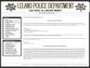 Website Snapshot of LELAND POLICE DEPARTMENT
