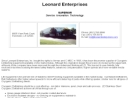 Website Snapshot of Leonard Enterprises Inc