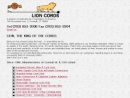 Website Snapshot of Lion Cords Div.