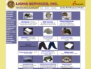 Website Snapshot of Lions Services