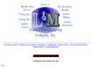 Website Snapshot of L & M Pattern & Mfg. Co.