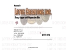 Website Snapshot of Lotus Creations, Inc.