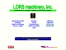 Website Snapshot of LORS MACHINERY INC