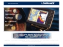 Website Snapshot of Lowrance