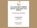 Website Snapshot of Loy-Lange Box Co.