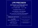 Website Snapshot of LPR Precision Parts, Inc.