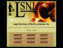 Website Snapshot of LEGAL SERVICE OF NORTH LOUISIANA INC