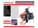 Website Snapshot of Lumber Line Laser Mfg.