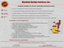 Website Snapshot of Machine Design Services, Inc.