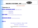 Website Snapshot of Macro Systems, Inc.