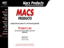 Website Snapshot of Mac's Products