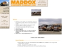 Website Snapshot of Maddox Concrete Co., Inc.