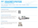 Website Snapshot of Magnet Physics, Inc.