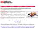 Website Snapshot of Magnum Magnetics Corporation