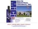 Website Snapshot of Malyn Industrial Ceramics Inc