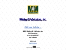 Website Snapshot of M & M Welding & Fabricators