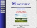 Website Snapshot of MANZI METALS, INC.