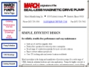 MARCH MANUFACTURING, INC.