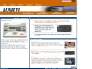 Website Snapshot of Marti Electronics, Division of Broadcast Electronics