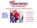 MASTER SCREEN PRINTING SIGNS & EMBROIDERY