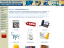 Website Snapshot of MATERIAL SYSTEMS INC