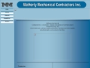 Website Snapshot of MATHERLY MECHANICAL CONTRS., INC.