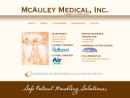 Website Snapshot of McAuley Medical, Inc.