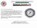 Website Snapshot of McDaniels Controls, Inc.