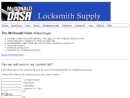 Website Snapshot of MCDONALD LOCKSMITH SUPPLY INC