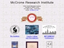 MC CRONE RESEARCH INSTITUTE INC
