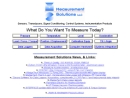 Website Snapshot of MEASUREMENT SOLUTIONS, LLC