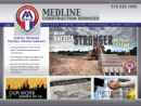 Website Snapshot of MEDLINE CONSTRUCTION SERVICES, LLC