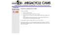 Website Snapshot of Megacycle Cams